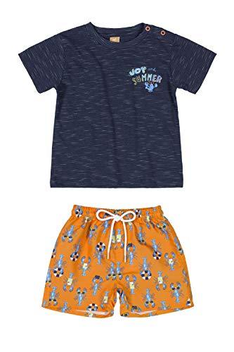 Conjunto Infantil Camiseta e Bermuda Masculino, Azul, 03