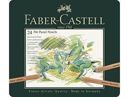 Lápis de Cor Pastel Seco Pitt 24 Cores, A&G Faber-Castell