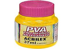 Tinta PVA, Acrilex, Amarelo Ouro, 37 ml