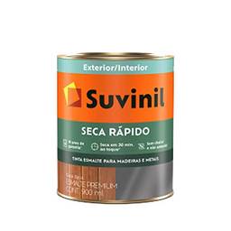 Tinta Suvinil para madeiras e metais esmalte brilhante seca rapido 0,9L - Branco - 53703721
