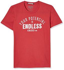 Colcci Fun Camiseta Estampa Potencial Endless, 14, Vermelho Ife