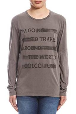 Camiseta Estampada: I'm Going To Trave Around The World, Colcci Fun, Meninos, Cinza Alpen, 14