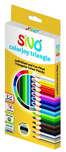 Lápis de Cor Triangular, Sivo, Colorjoy Triangle, 51.8200, 12 Cores