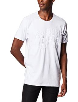 T-Shirt Aplique, Guess, Masculino, Branco, P