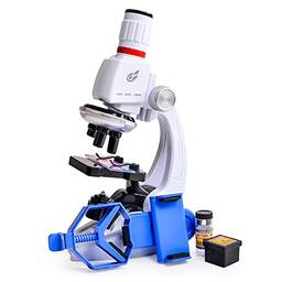 Romacci Microscópio infantil com suporte para celular, Simulação de alta definição, 1200 vezes