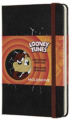 Caderno Moleskine, Edição Limitada Looney Tunes, Taz, Pautado, Tamanho Bolso (9 x 14 cm)