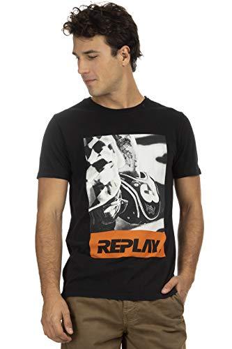 T-shirt Replay M/C Masculino Preto P
