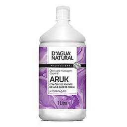 Óleo de Massagem Aruk Semente de Uva e Cereja, D'agua Natural, 1 litro