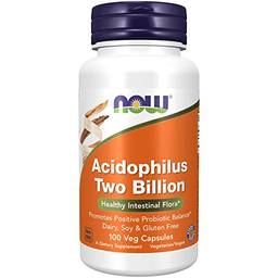 NOW Foods - Acidophilus 2 bilhões de UFC - 100 cápsulas vegetais