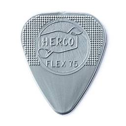 Herco® Palitos planos HE211P Flex 75 de nylon, prata, pesado, pacote com 12 jogadores