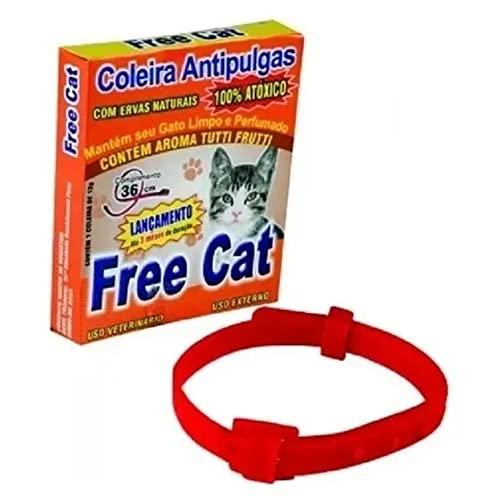 Coleira Anti Pulgas para Gatos 36cm FREE CAT