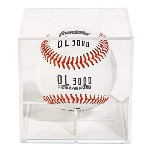 Franklin Sports Capa de exibição oficial de beisebol - Plexiglass - Tela de autógrafo - Serve para bola de tamanho oficial