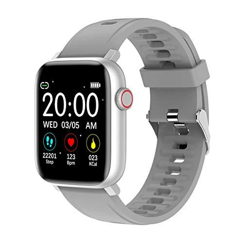 SmartWatch Relógio Inteligente com Monitor de Frequência Cardíaca com Tela Touch para Android e IOS?cinza