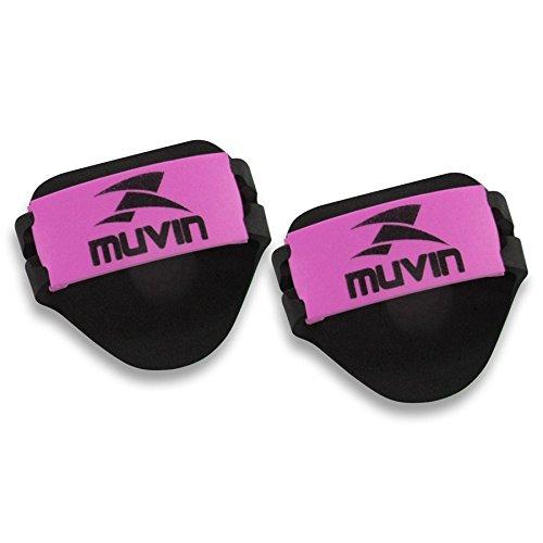 Luva Musculação em EVA - Muvin - 1 unidade - preto/pink