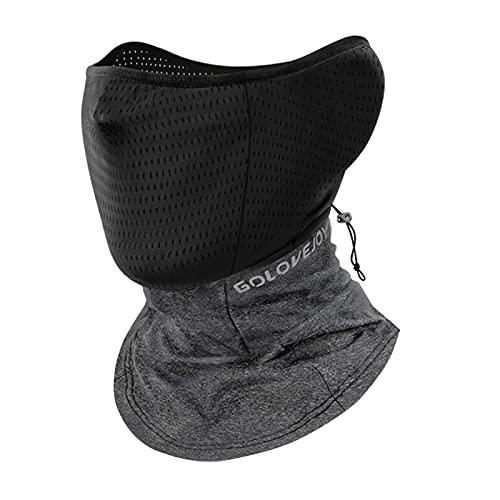 Domary Capa de proteção facial de resfriamento unissex reflexivo guarnição de umidade-wicking bandana de polaina de pescoço elástica para ciclismo pesca escalada