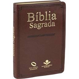 Bíblia Sagrada - Capa couro sintético marrom: Nova Almeida Atualizada (NAA)
