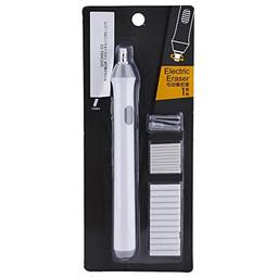 Kit de borracha elétrica, borracha alimentada por bateria, borracha de lápis automática com 22 refis de borracha para esboçar lápis de desenho (branco)