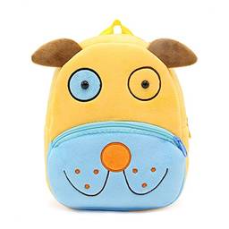 Mochila de criança linda mochila de pelúcia animal cartoon mini bolsa de viagem para meninas meninos de 2 a 6 anos (puppy)