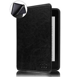 Capa Novo Kindle Paperwhite à Prova D'água WB® - Auto Hibernação Sensor Magnético Silicone Flexível Couro Premium Preta