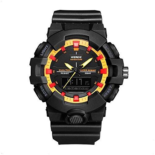 Relógio Masculino Weide AnaDigi WA3J8006 - Preto e Amarelo