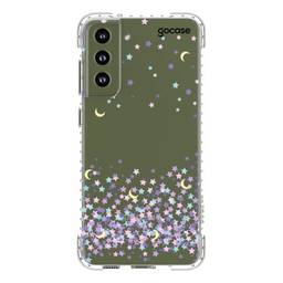 Capa Capinha Gocase Anti Impacto Slim para Samsung Galaxy S21 FE - Lua e Estrelas