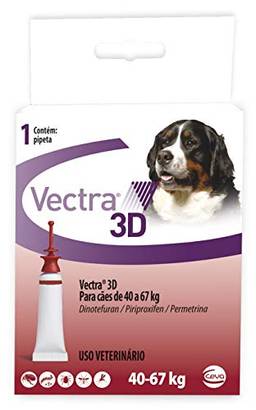 Antipulgas e Carrapatos Ceva Vectra 3D Para Cães de 40kg a 67kg