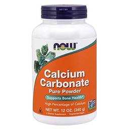 Calcium Carbonate Now Foods Carbonato Cálcio Puro Em Pó 340g