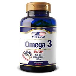 OMEGA 3 Fish Oil 1.000mg Vitgold 200 cápsulas + 20
