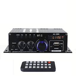 Tomshin AK380 40W + 40W Mini amplificador de potência de áudio Amplificador de som portátil Amp de alto-falante para carro e casa