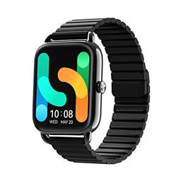 HAYLOU RS4 Plus Smartwatch, 1,78" AMOLED tela sensível ao toque para homens e mulheres, SpO2, monitor de frequência cardíaca, monitor de sono, 100+ Modelos Esportivos, IP68 à prova d'água, Relógio inteligente para Android iOS (Preto)