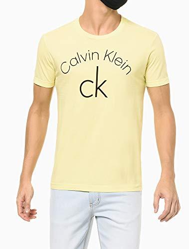 Camiseta Slim, Calvin Klein, Masculino, Verde, M