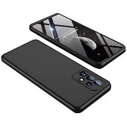 Capa Capinha Anti Impacto 360 Compatível com Galaxy A52s A52 5g com Tela de 6.5" Polegadas Case Acrílica Fosca Acabamento Slim Macio (Preta)