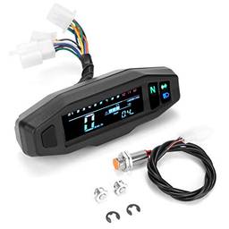 Tacômetro De Moto Elétrica,Sailsbury Mini medidor digital LCD universal para motocicleta velocímetro odômetro digital para moto elétrica tacômetro