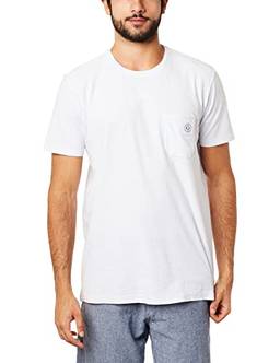 T-Shirt Bolso Com Patch, Guess, Masculino, Branco, G