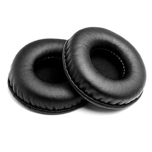 Almofadas auriculares de substituição Zwbfu, almofadas de ouvido de couro PU de substituição compatíveis com fones de ouvido Sennheiser/Sony/70 mm preto