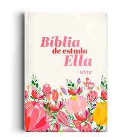 Bíblia NVI de estudo Ella - Flores