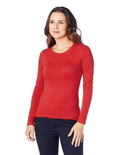 Camiseta Cotton light, Malwee, Femenino, Vermelho Escuro, P