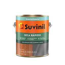 Tinta Suvinil para madeiras e metais esmalte acetinado seca rapido 3,6L - Branco - 53700011
