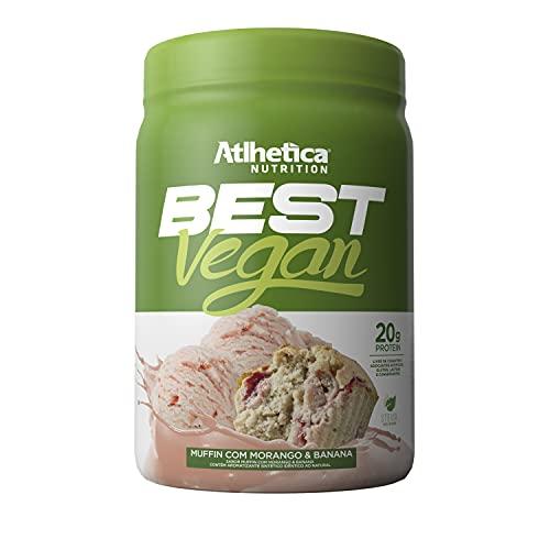 Best Vegan (500G) - Sabor Muffin C/ Morango e Banana, Atlhetica Nutrition
