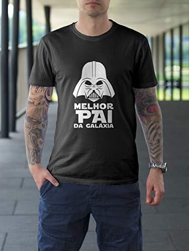 Camiseta Camisa Melhor Pai Dia dos Pais Masculino Preto Tamanho:M