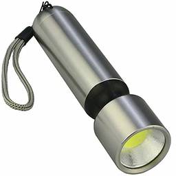 Mini Lanterna de LED COB a Pilhas Preto CBRN16532