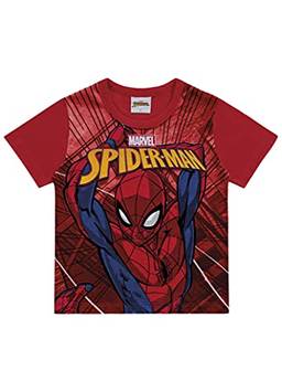 Camiseta Spider-Man, Meninos, Fakini, Vermelho, 2