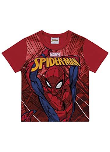 Camiseta Spider-Man, Meninos, Fakini, Vermelho, 1