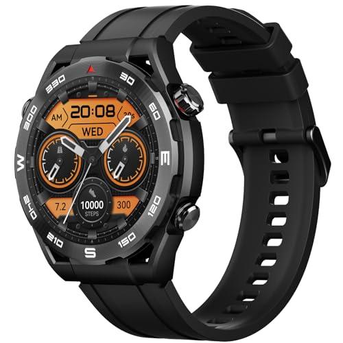 HAYLOU R8 Smartwatch, 1.43" AMOLED Display Bluetooth Telefone Chamada Relógio Inteligente para Homens e Mulheres,Carregamento Sem Fio,Tela sempre ativa,100+ Modelos Esportivos,3ATM