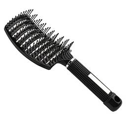 Escova de cabelo XWU, ventilada, curvada, para secagem rápida, desembaraçar, massagem