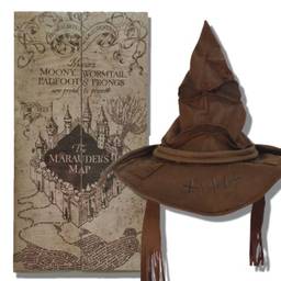 Kit Harry Potter: Chapéu Seletor Tamanho Real + Mapa do Maroto