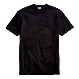 Camiseta Masculina Básica Algodão Premium Modelo Exclusivo (Preto, P)
