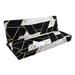 LOVIVER Capa de sofá-cama sem braço, protetor de capa de futon elástica de spandex, capa de sofá dobrável elástica antideslizante para sofá-cama dobrável de 3, D