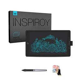 HUION Inspiroy Ink H320M Tablet de desenho de 25,4 x 15,2 cm Dual Purpose LCD Writing Tablet, 11 teclas de pressão, suporte para Android, bolsa de manga incluída, uso ideal para educação à distância e conferência de qua (preto