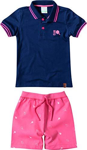 Conjunto Camisa polo, Malwee Kids, Meninos, Azul Marinho, 3